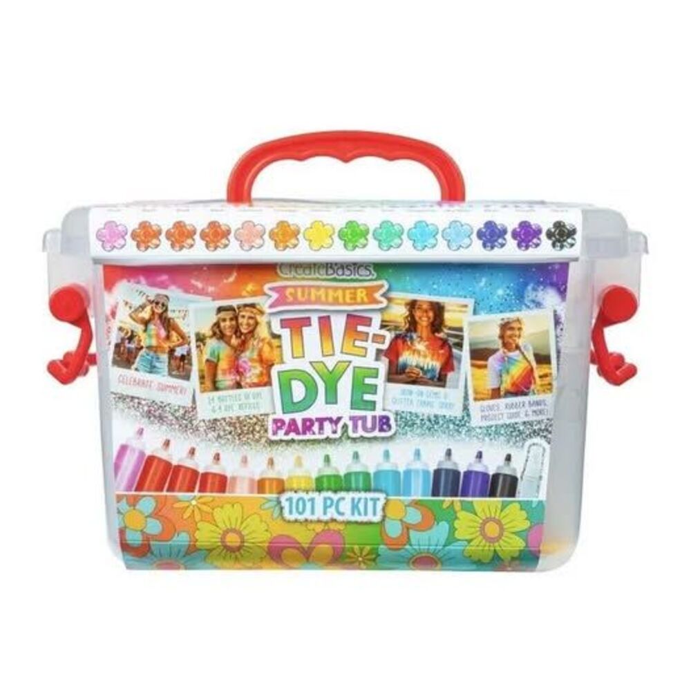 NEW Create Basics 101 pc Tie Dye Party Tub Kit